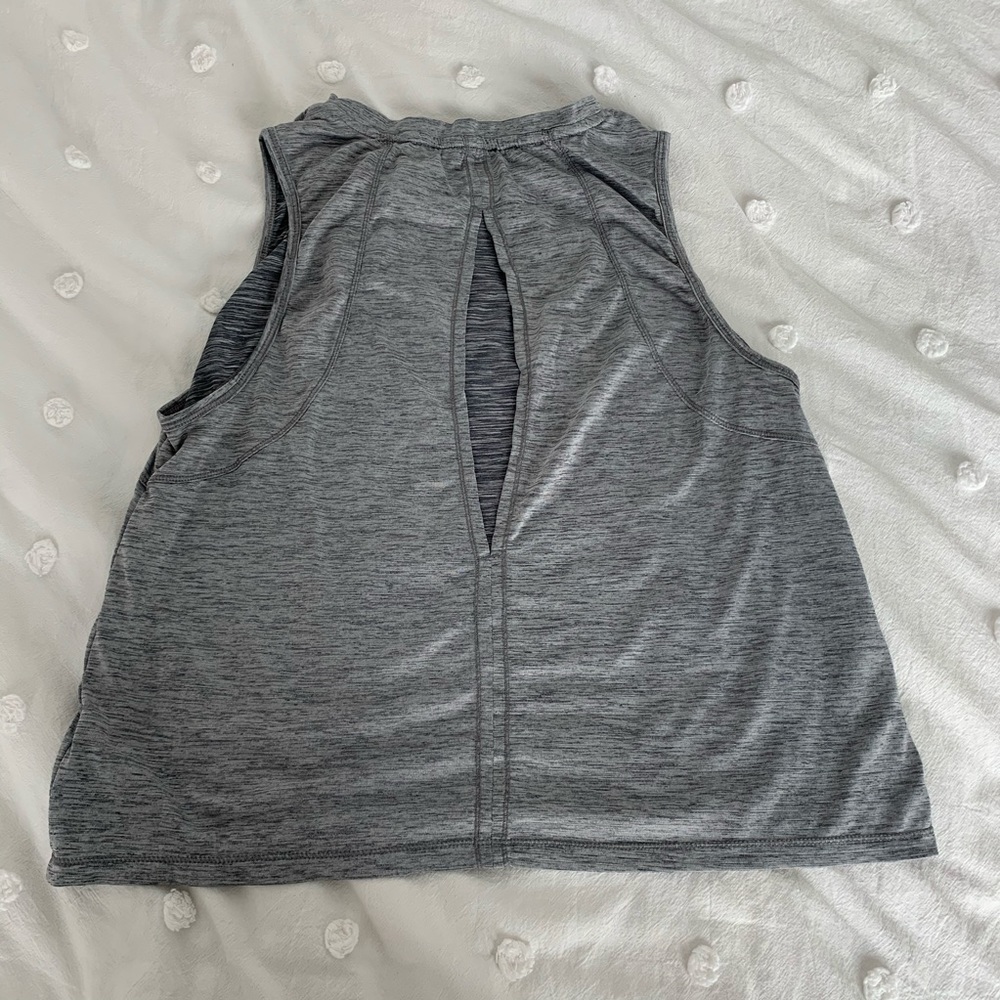 Heather Grey Reebok Workout Tank - Picture 3 of 4